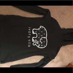 Ivory Ella zip up constellation hoodie